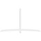 Ekena Millwork Bellingham Architectural Grade PVC Gable Bracket, 108"W x 63"H x 2"D x 4"F, 14/12 Pitch GBP108X63X0204BEL00 - alternate 4
